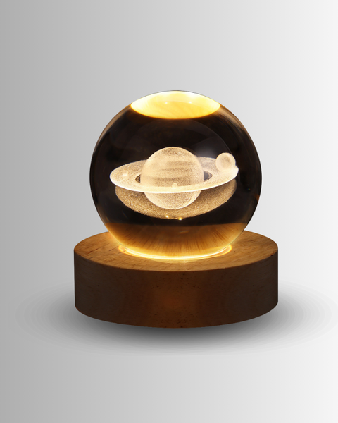 Crystal Ball Moon and Planet 3D Glowing Night Light
